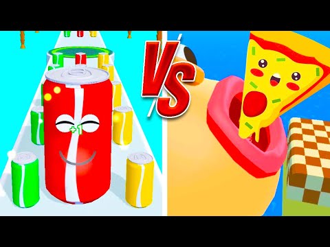 Juice Run vs Sandwich Runner - Android iOS Walkthrough Mobile Gameplay DG354DF