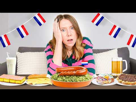 EATING ONLY *DUTCH FOOD* FOR 48 HOURS 🇳🇱 (americans in the netherlands)