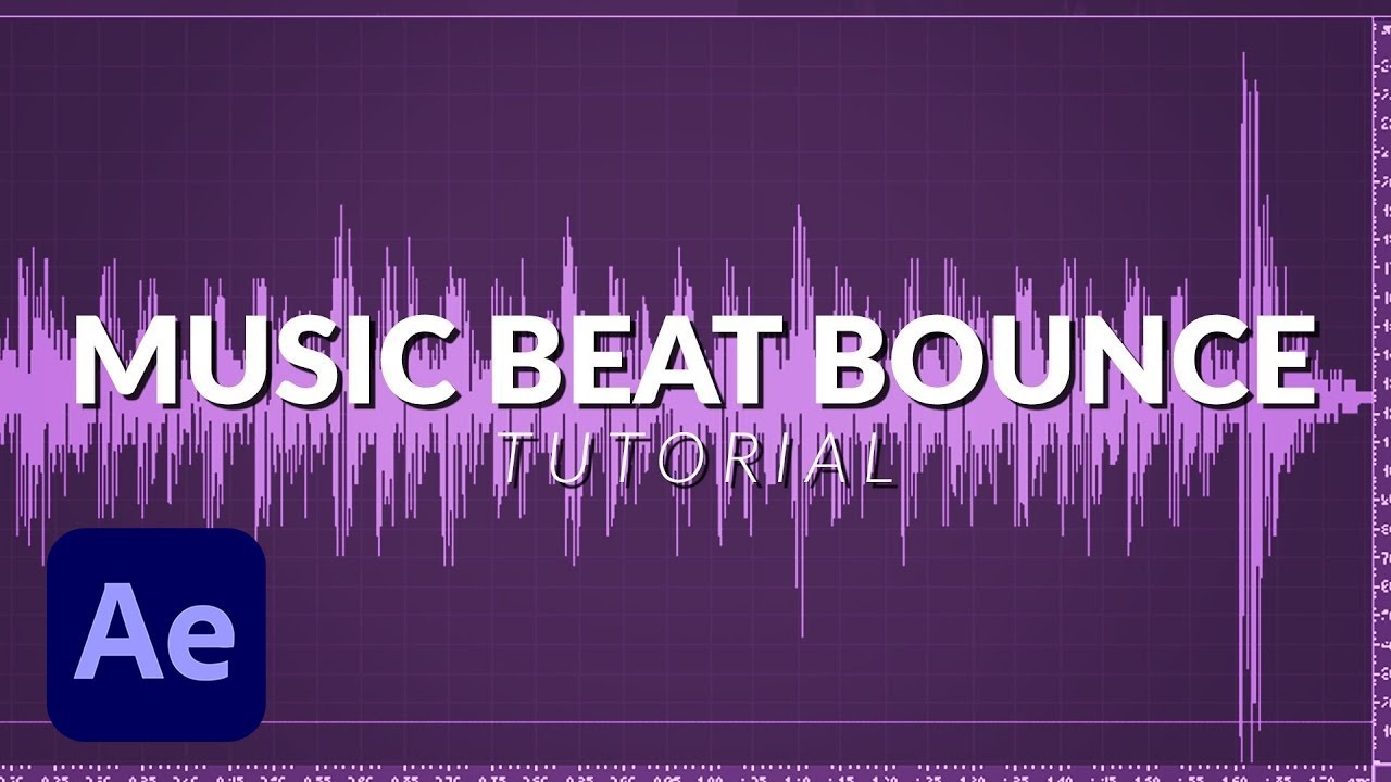 Bounce Scale Animation on The Music Beat Bass with After Effects No Plug ins