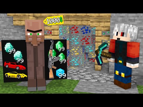 1000$ GİZLİ KATİL KÖYLÜ - Minecraft