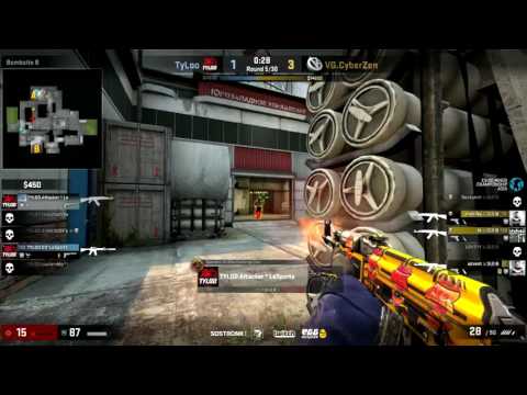TyLoo vs VG.CyberZen (Cache) Map 2 - CS:GO Minor Championship Asia, Playoffs