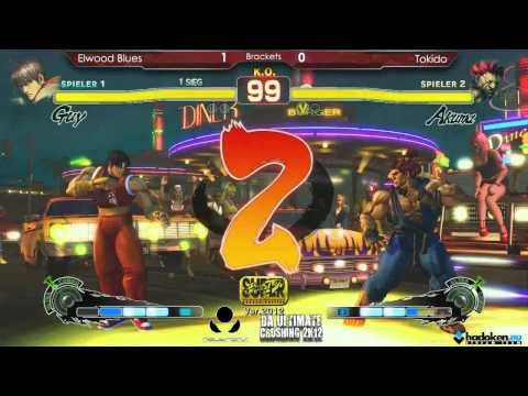 DA Ultimate Crushing 2K12 Tourney: SSF4 AE 2012 - Elwoodblues (Guy) vs Tokido (Akuma)