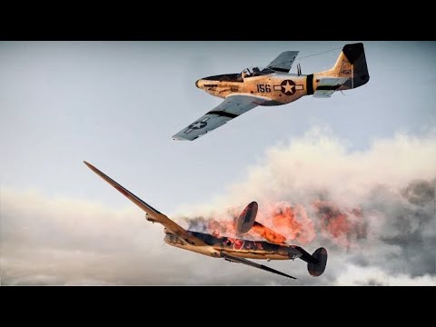 P-51D Mustang sneaky Boom and Zoom kill | War Thunder SIM battles GAMEPLAY
