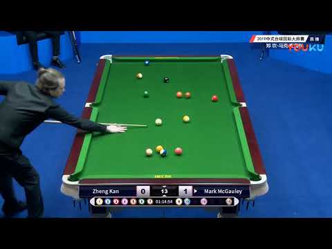 Zheng Kan VS Mark McGauley (NOR) - 2019 World Chinese Pool Masters Linyi Station