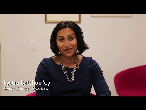 Alumni Perspectives: Lystra Batchoo '07 - Senior Counsel, Buzzfeed