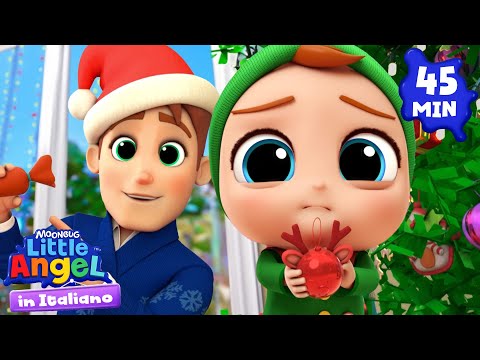 Addobbiamo l’albero con Gianni 🎄 | Little Angel Italiano | Cartoni Animati con Gianni Piccino