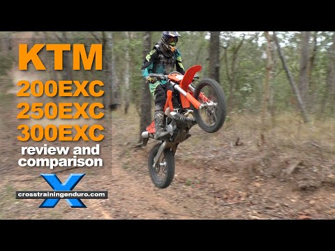 KTM 200EXC 250EXC 300EXC comparison and review Cross Training Enduro
