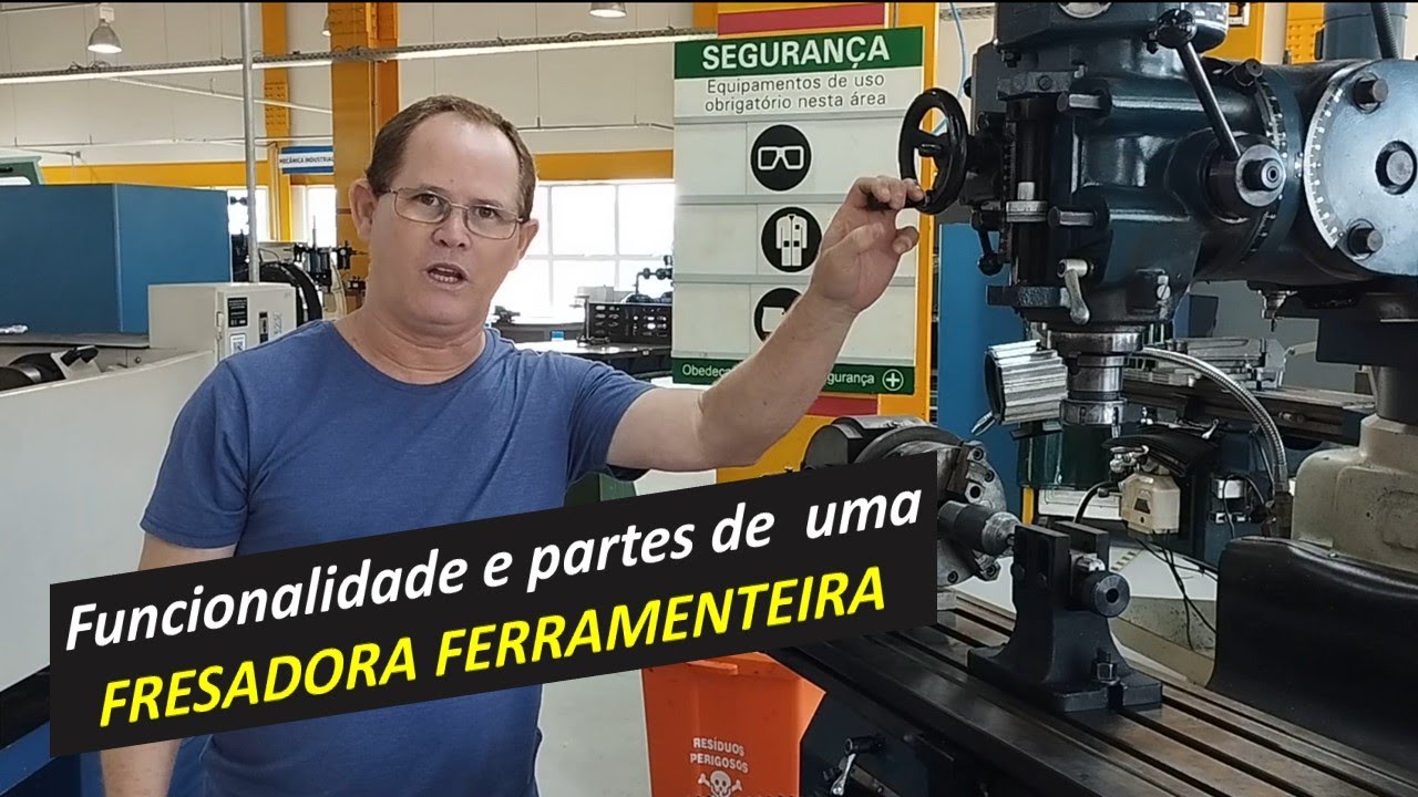 Partes e funcionalidads de uma FRESADORA FERRAMENTEIRA