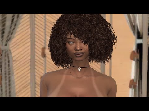 sims 4 custom content download black girls female Ana Paula dos Santos by Bonita100 Cas Video Preview