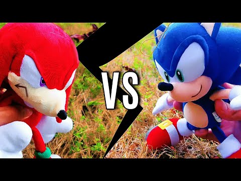 Sonic Vs Knuckles - Sonic Plush Smackdown
