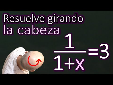 Ecuación. Halla el valor de x en 1/(1+x)=3