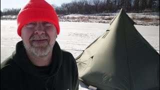 We Caught Fish in a Tipi Hot Tent