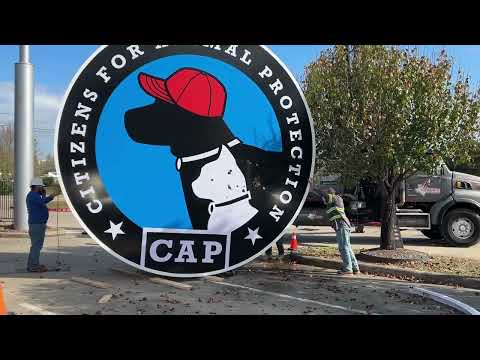 Thank you to the Schwartz family for donating this big, beautiful CAP sign!