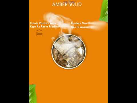 Musk Oudh Amber Resin Solid video