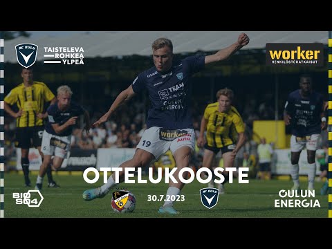 Worker ottelukooste FC Honka - AC Oulu 30.7.2023 (Veikkausliiga)