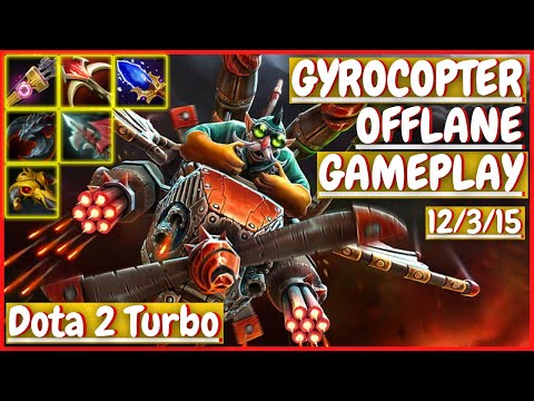 Gyrocopter 12/3/15 [OFFLANE] [Gameplay DOTA 2 Turbo] 7.32