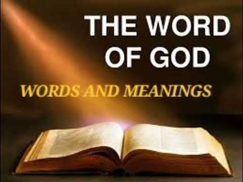 Meanings of Words from The Bible- Admonition
