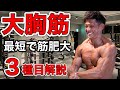 【大胸筋】大胸筋をデカくする方法!【筋トレ】