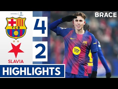 Slavia Prague v Barcelona | Extended Highlights | UEFA Champions League