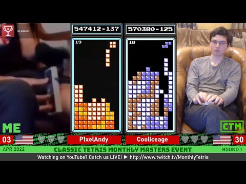 Andy Eren | Round 1 | Classic Tetris Monthly MEGA MASTERS
