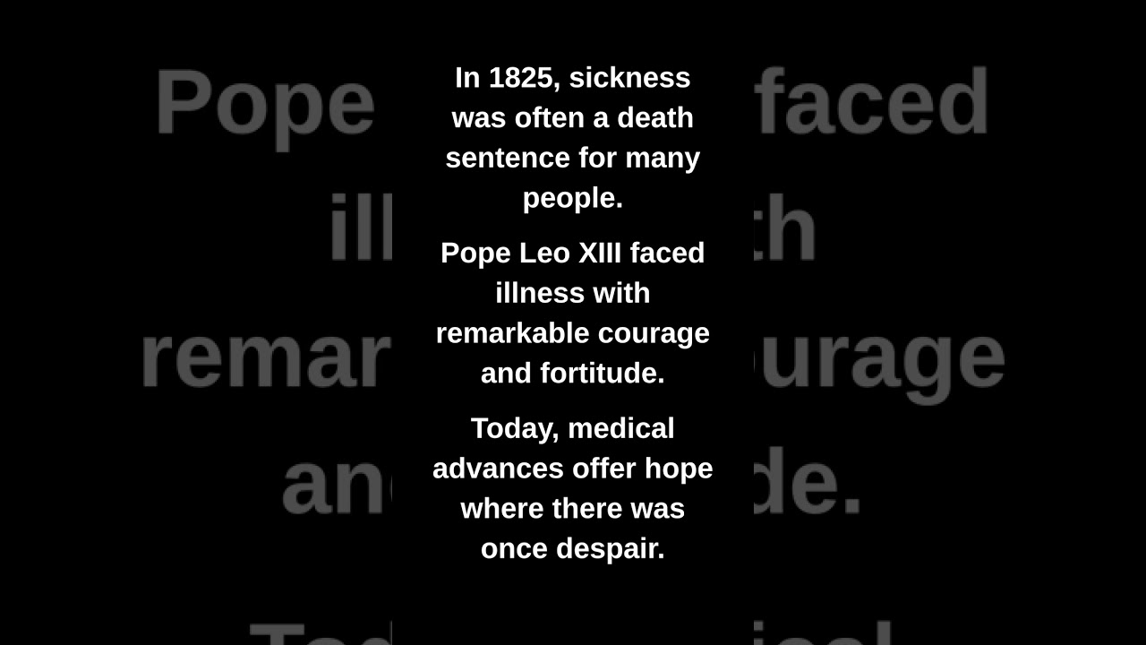 In 1825, sickness was often a death sentence for many people.