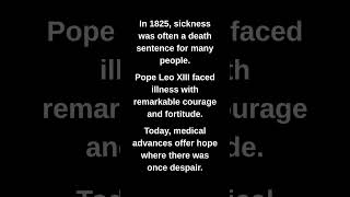 In 1825, sickness was often a death sentence for many people.