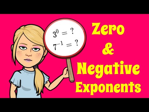 ¿Qué son los exponentes cero y negativos? Vídeo