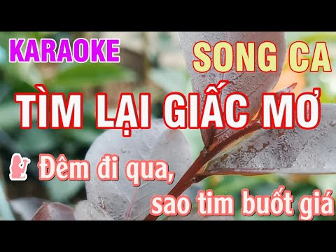 karaoke tìm lại giấc mơ - song ca - nhạc sống Thanh Trà