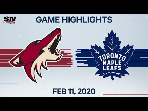 NHL Highlights | Coyotes vs. Maple Leafs - Feb. 11, 2020