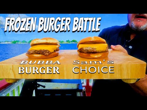 Bubba Burgers vs Sam's (Walmart) | Frozen Burger Battle on the Blackstone Griddle