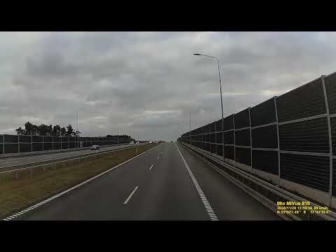 Polska. Droga S5 od Bydgoszczy do wjazdu na A2 w okolicy Poznania...