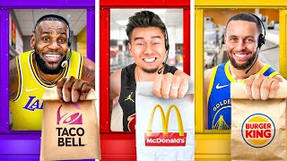 Eating 100 NBA Players' Favorite Meals in 24 Hours!