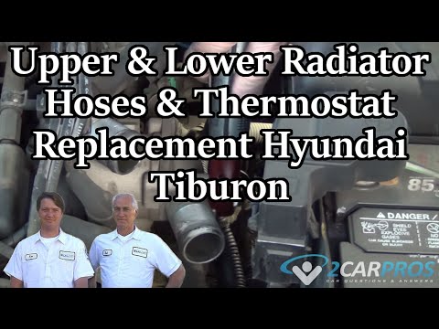 Upper & Lower Radiator Hoses & Thermostat Replacement Hyundai Tiburon 2001-2008