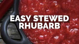 Easy Stewed Rhubarb Recipe