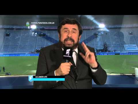 El análisis de Alejandro Apo. Vélez 0 - Argentinos 1. Fecha 12. Primera División 2015. FPT.