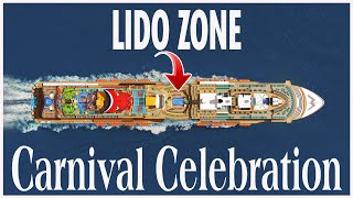 LIDO ZONE | CARNIVAL CELEBRATION ZONE TOUR & REVIEW |  BRAND NEW CARNIVAL CRUISE LINE SHIP