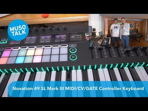Novation 49 SL Mk III Controller Keyboard mit Sequencer für MIDI/GATE/CV und mehr..