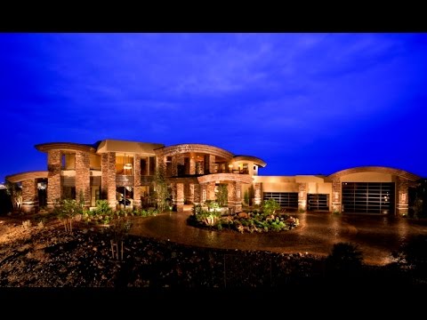 $17.5 Million Dollar Mega-Mansion in Las Vegas | Deluxe Vegas Villas | 7 Falcon View in The Ridges