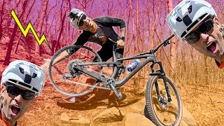 It's all fun and games until the carbon gets CRACKED | Mountain Biking Rhode Island