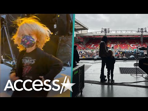 Mick Jagger's 5-Year-Old Son DANCES At Rolling Stones Concert