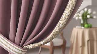 Комплект штор «Клерионс (розовый)» — видео о товаре