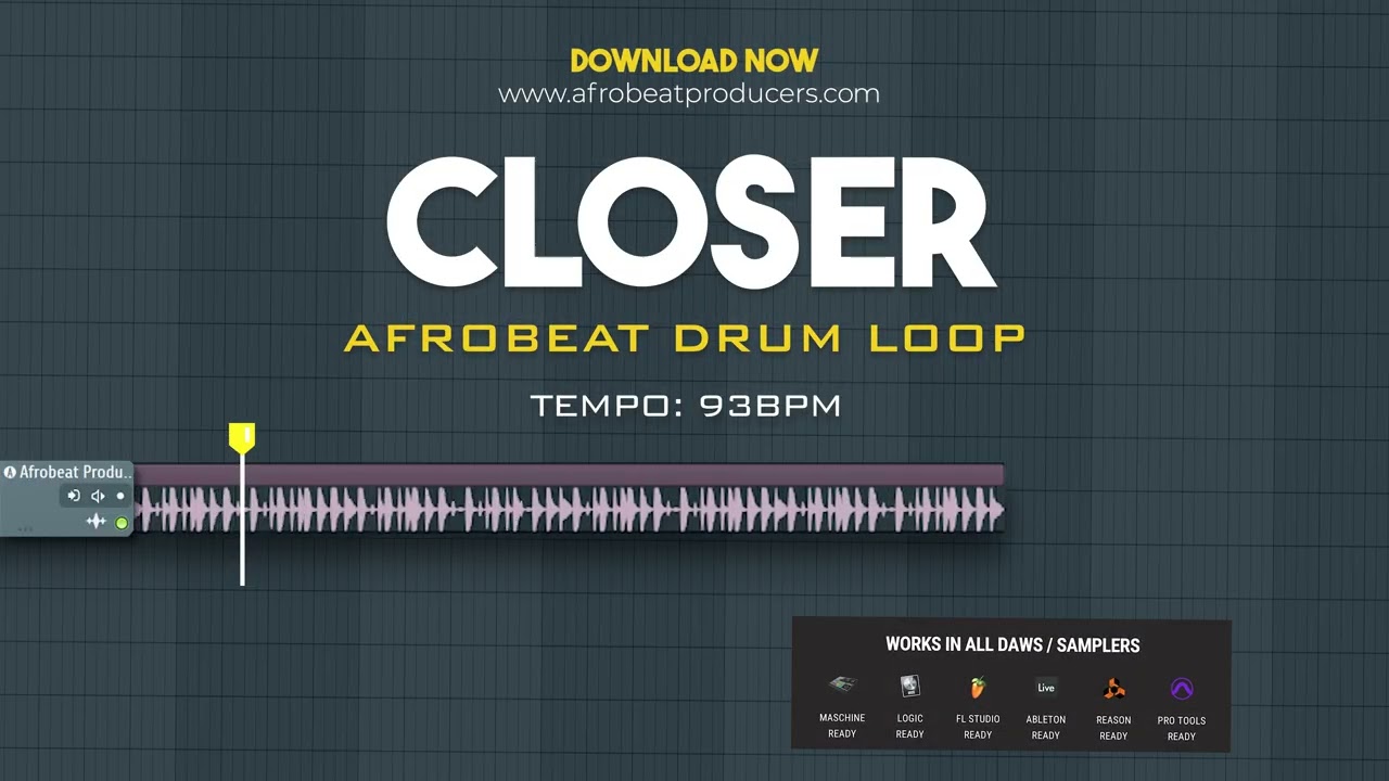 Afrobeat Sample Pack 100% Royalty Free Download Closer Drum Loops