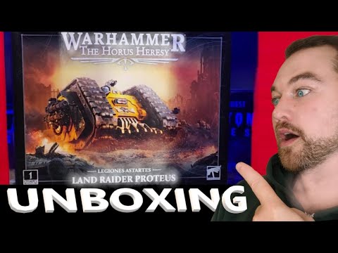 Horus Heresy Land Raider Proteus Unboxing