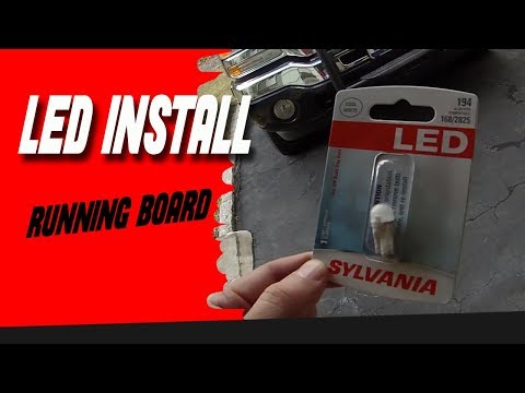 Led Running Board Light Bulb Install