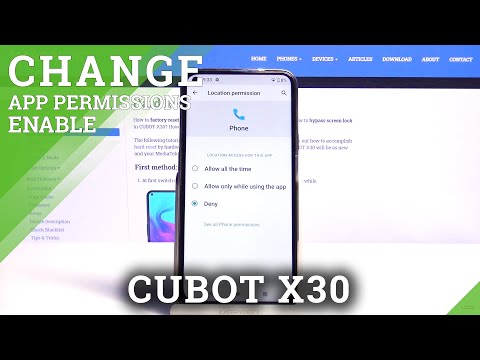 How to Open Apps Permission in CUBOT X30 – Apps Settings