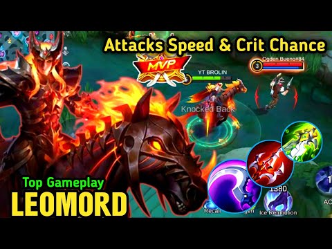 MLBB : Buffed Leomord Best Build Attacks Speed & Critical Chance 💪💪 Build Top 1 Global Leomord 💓MLBB