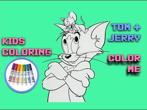 How to Colour Tom and Jerry! Coloring Pages, Cartoon, Classic