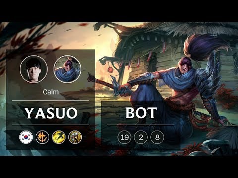 Yasuo Bot vs Ezreal - KR Challenger Patch 9.1