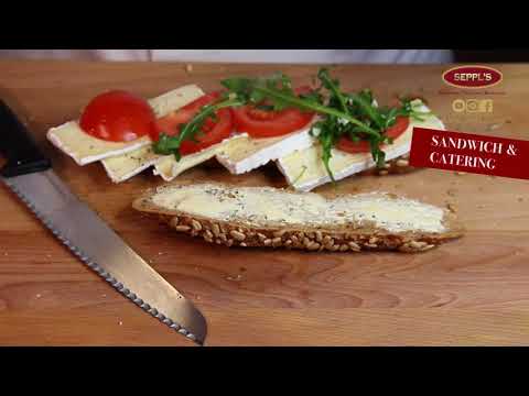 Seppls Backkunst Catering Sandwich Ideen Brotzeit München Brie Tomate Rucola
