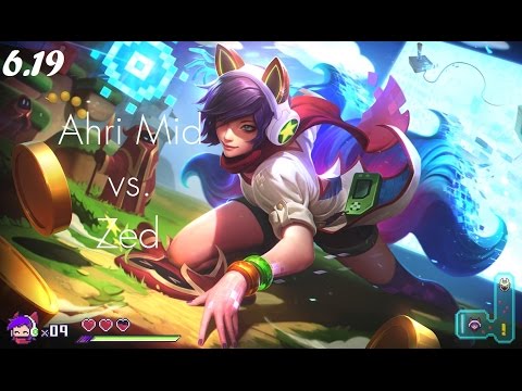 Azír Trump - Ahri vs. Zed - Mid - Patch 6.19 Gameplay
